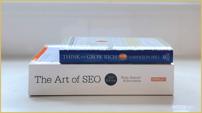My copy of The Art of SEO compared with Think and Grow Rich