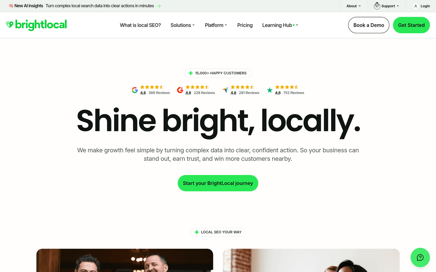 BrightLocal local SEO audit and reporting dashboard