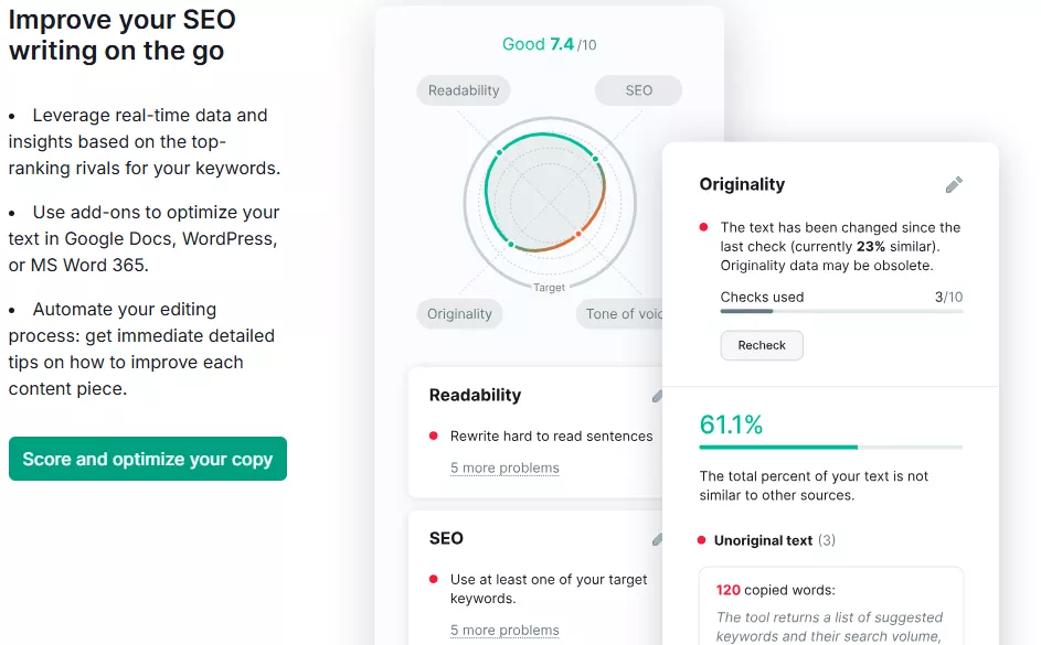 Semrush SEO Writing Assistant