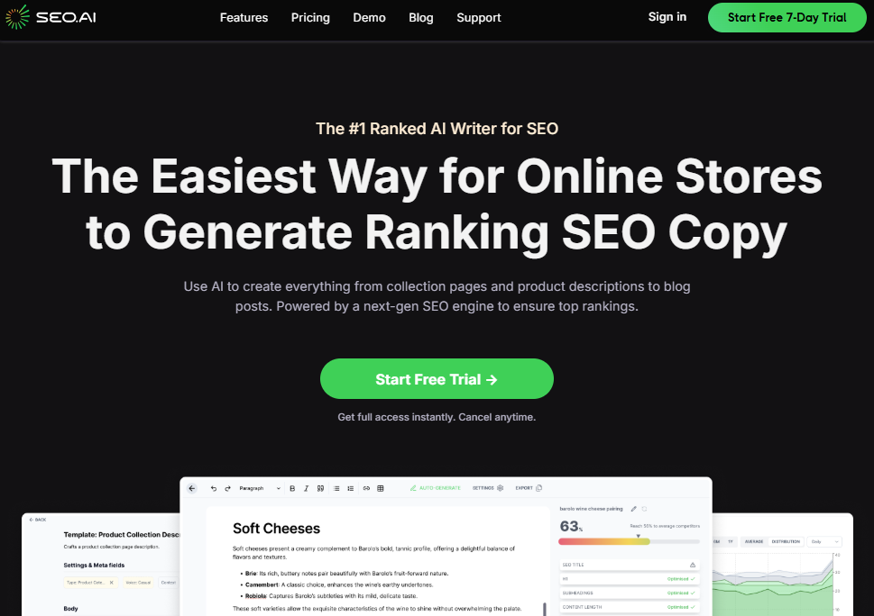 SEO.ai interface