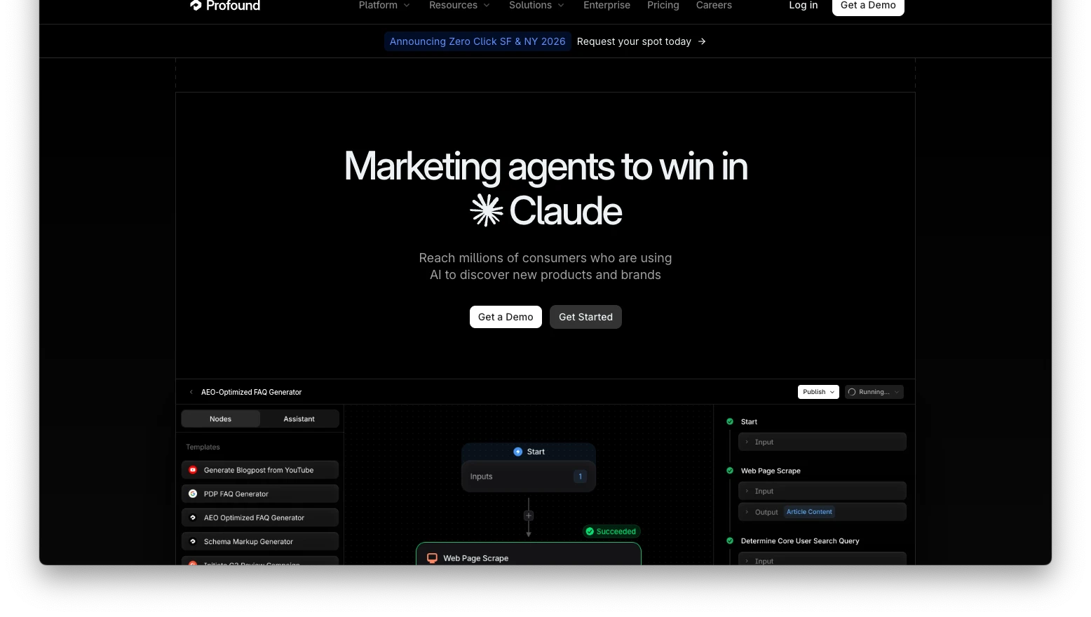 Profound home page