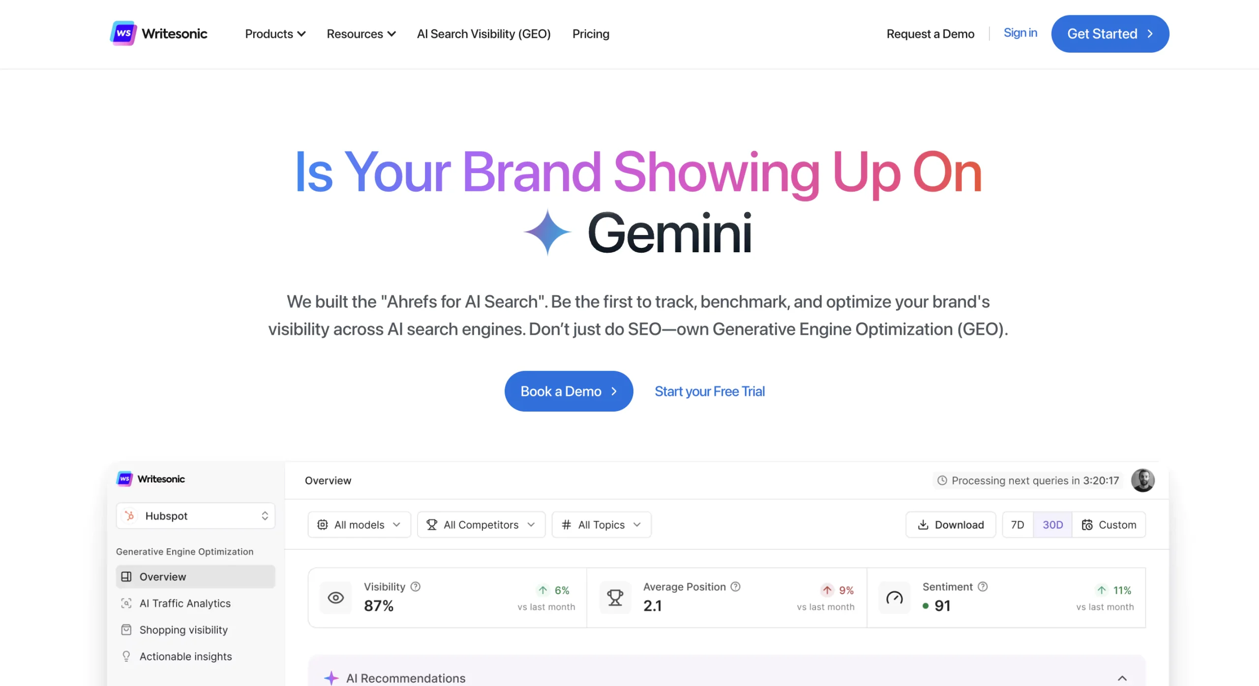 Writesonic GEO review for agencies (2026): is it worth it for client AI visibility?