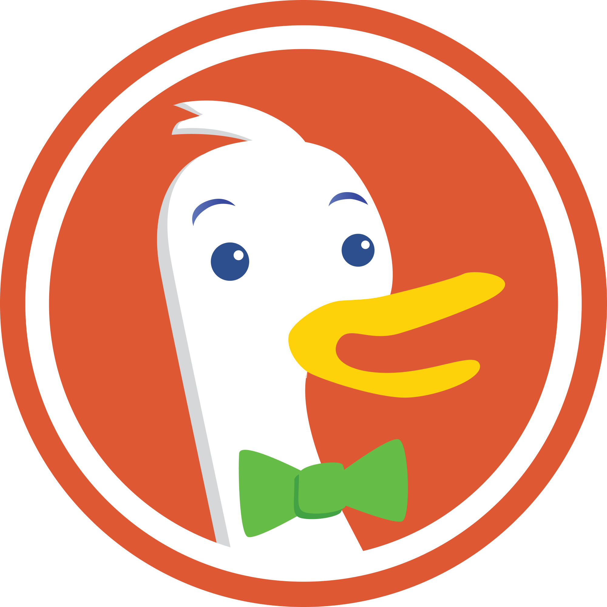 DuckDuckGo logo — the privacy-first search engine Rankability tracks rankings on.